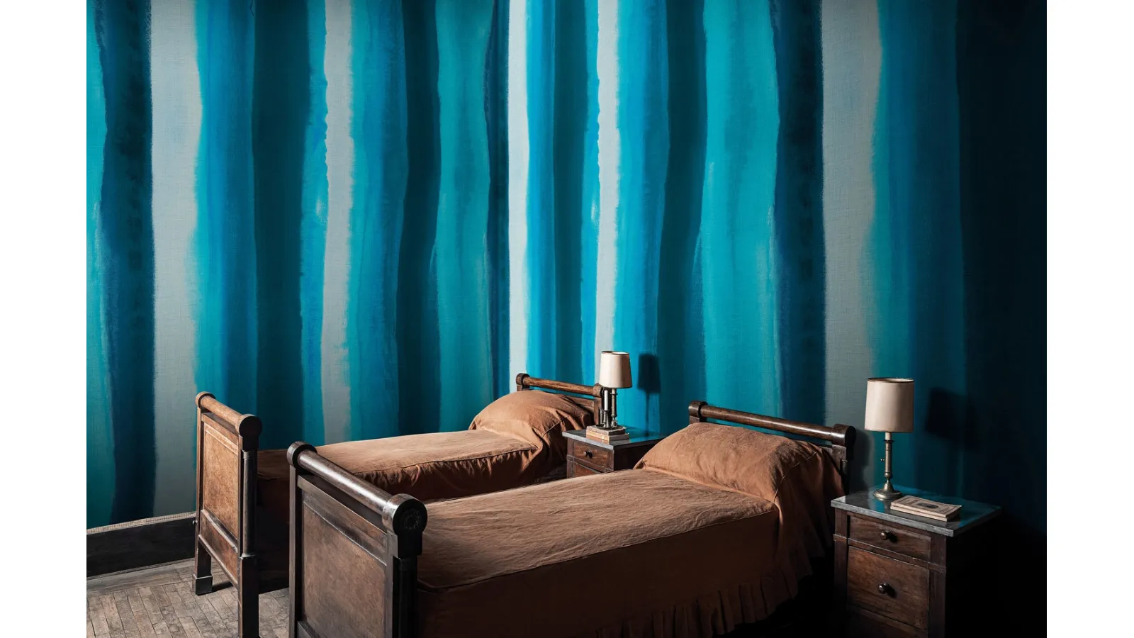 Carta da parati Soft Stripe Clouds di London Art