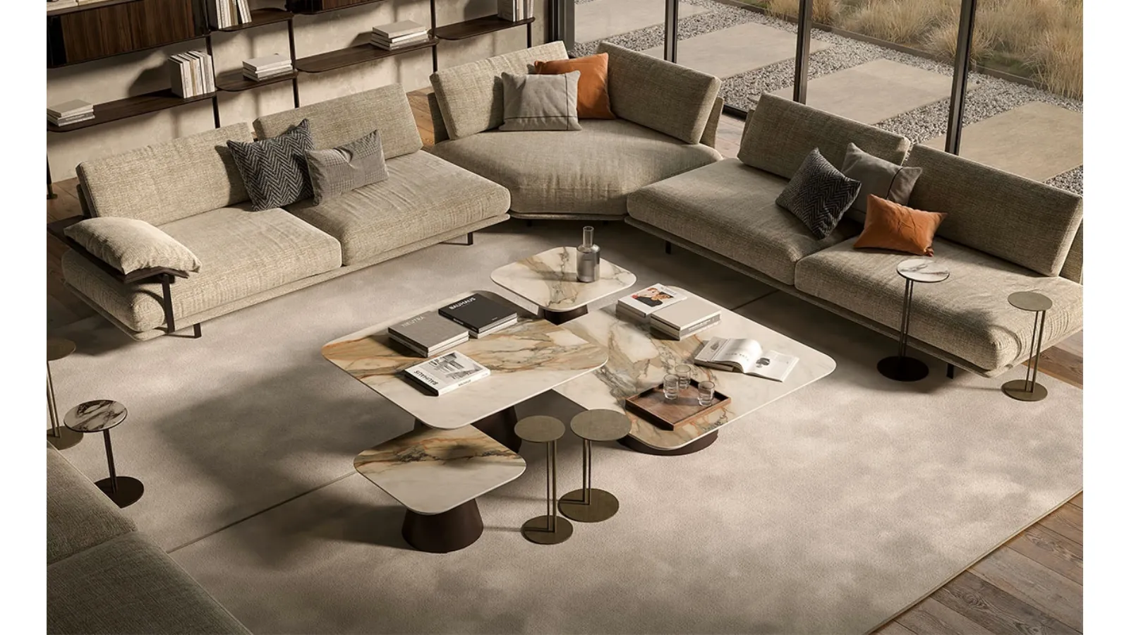 Tavolino Albert Keramik di Cattelan Italia