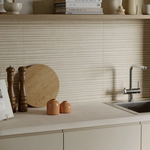 Top Cucina Concrete Look Cementum Ash Natural di Marazzi