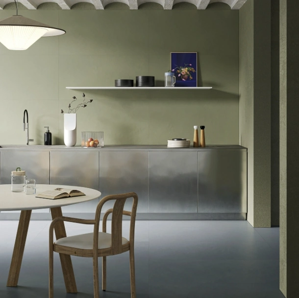 Top Cucina Concrete Look Cementum Lead Natural di Marazzi
