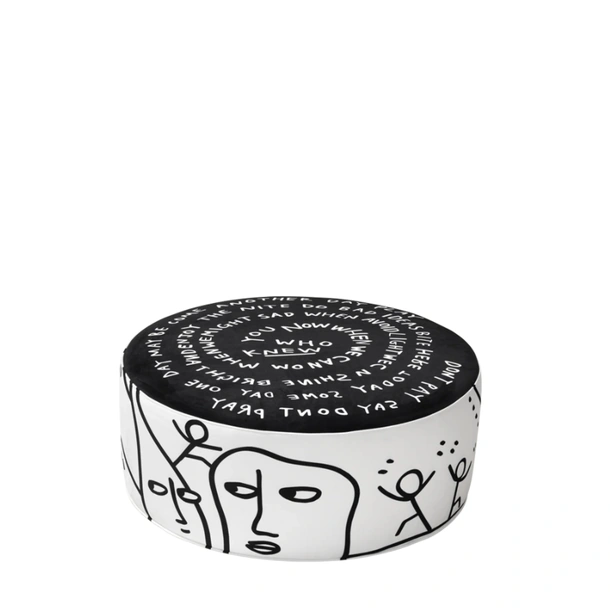 Pouf Eclipse Etching di Qeeboo