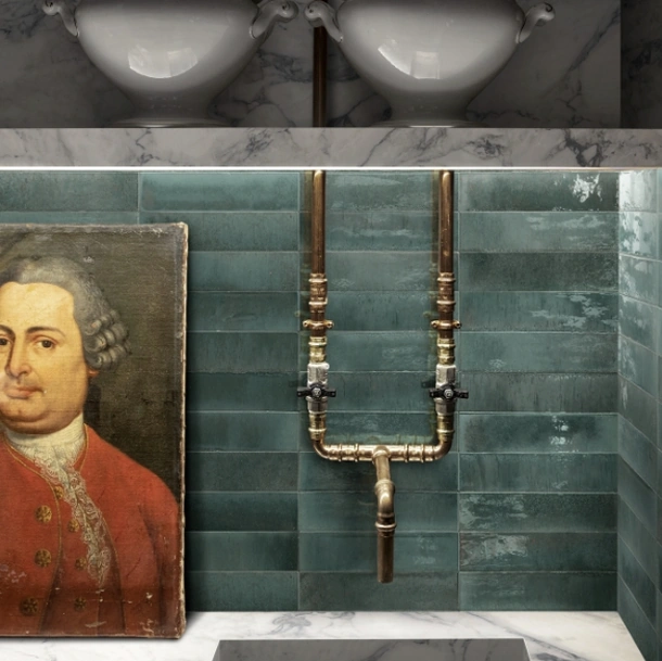 Top Cucina Marble Look Capraia Bookmatch di Marazzi