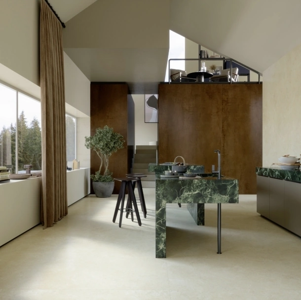 Top Cucina Marble Look Verde Aver di Marazzi