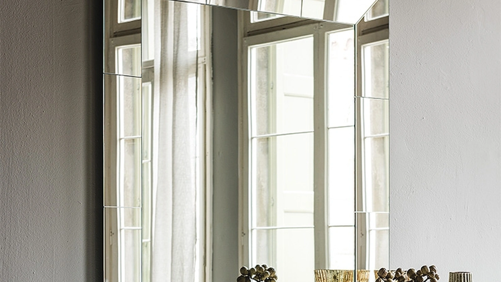 Specchio quadrato con cornice specchiata Regal di Cattelan Italia