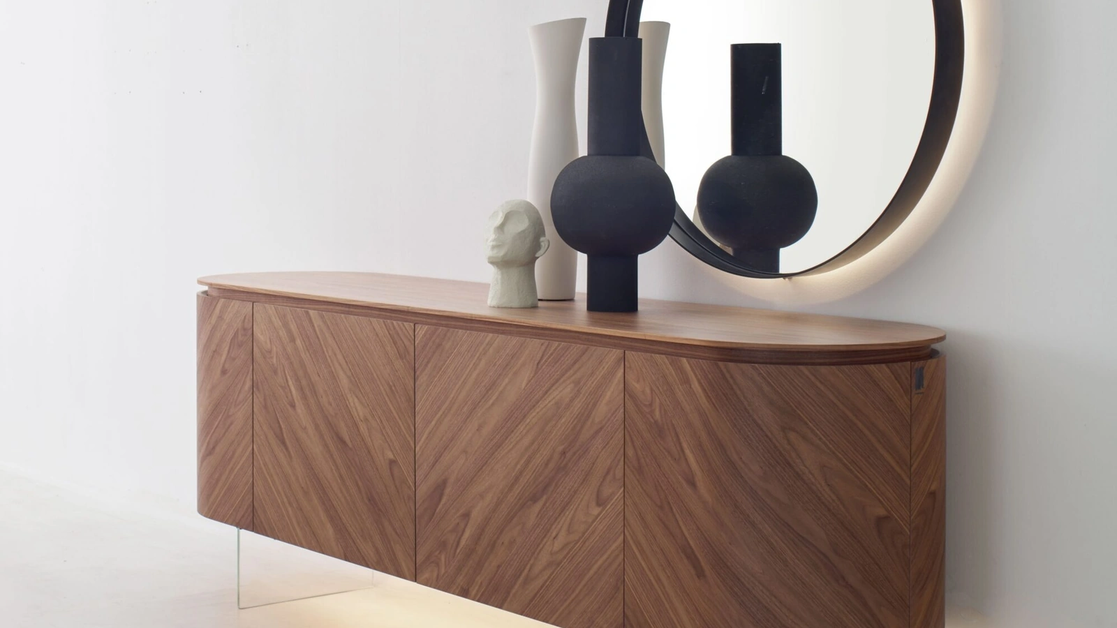 Specchiera con cornice in metallo Dorian Gray di Modesign