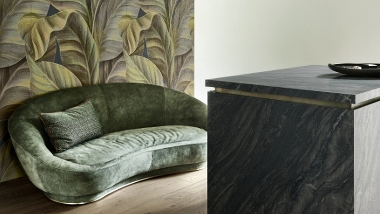 Top Cucina Stone Look Bahia Black di Marazzi