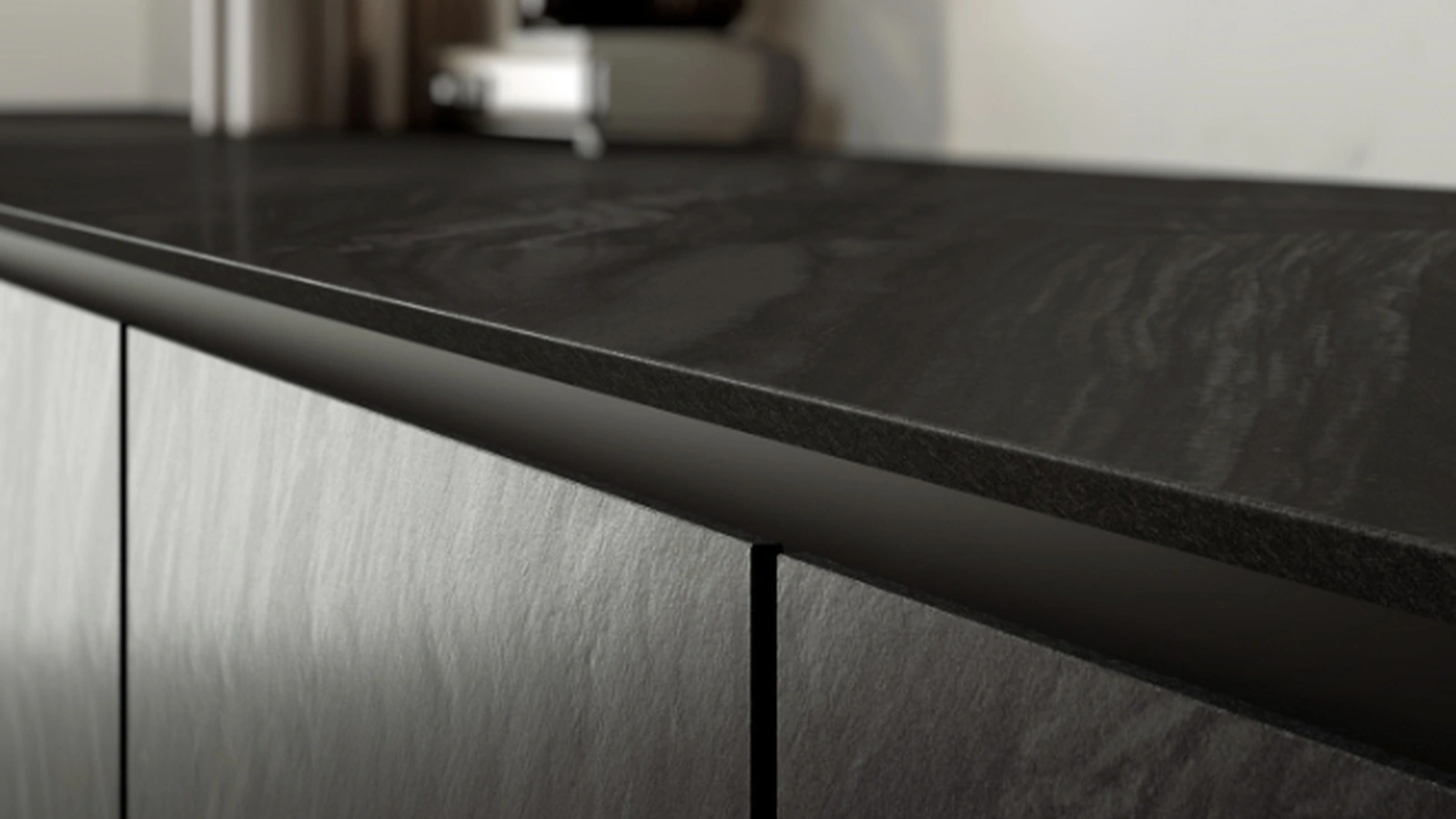 Top Cucina Stone Look Bahia Black di Marazzi