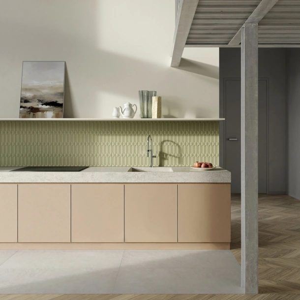 Top Cucina Stone Look Berici Bianco Satin di Marazzi