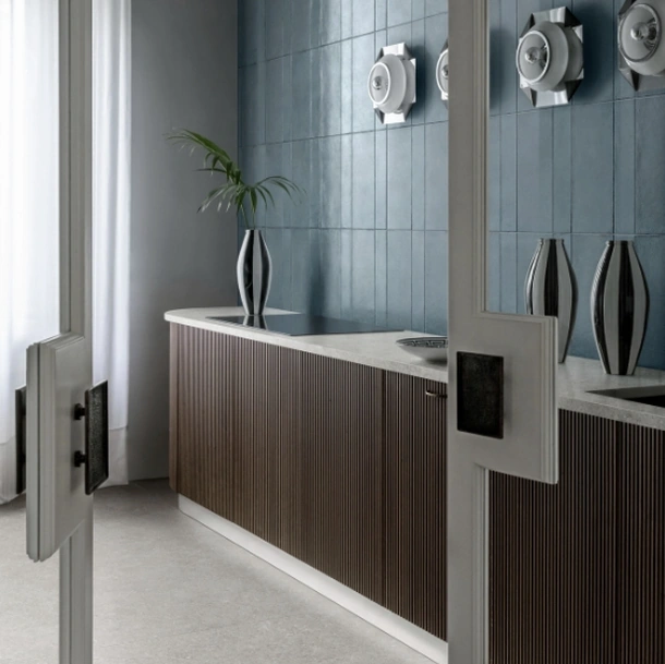 Top Cucina Stone Look Berici Grigio Naturale di Marazzi
