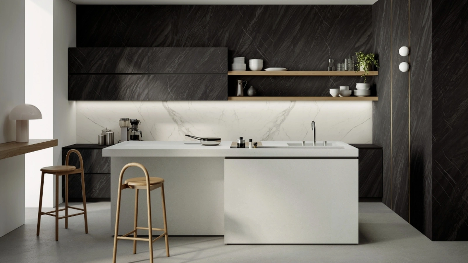 Top Cucina Stone Look Berici Grigio Satin di Marazzi