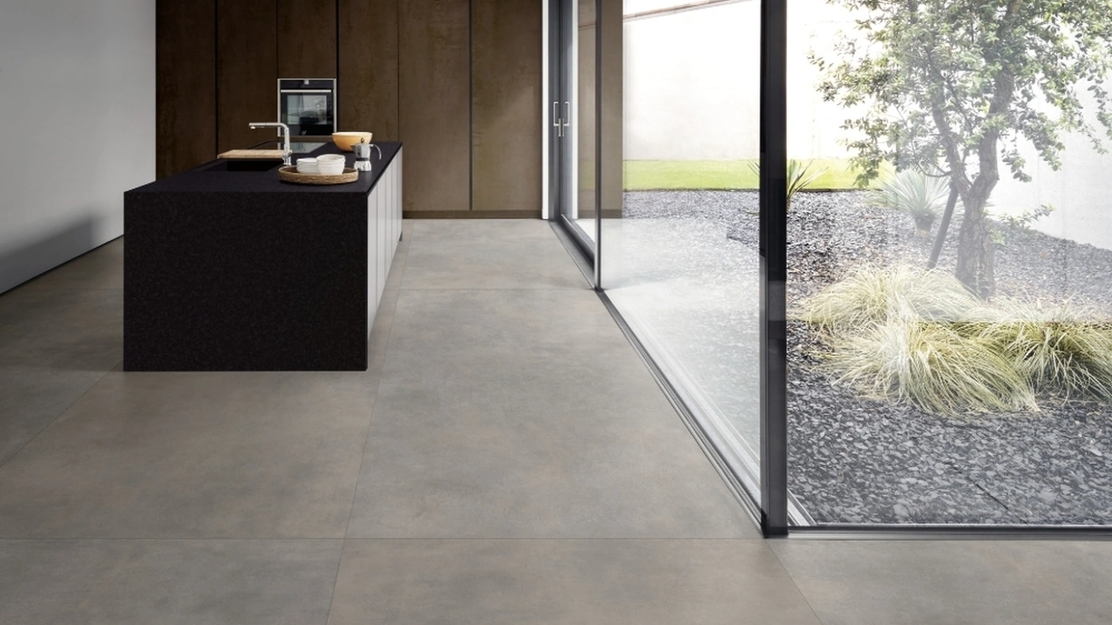 Top Cucina Stone Look Granito Black di Marazzi
