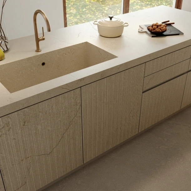 Top Cucina Stone Look Pietra di Sicilia Grigio Satin di Marazzi