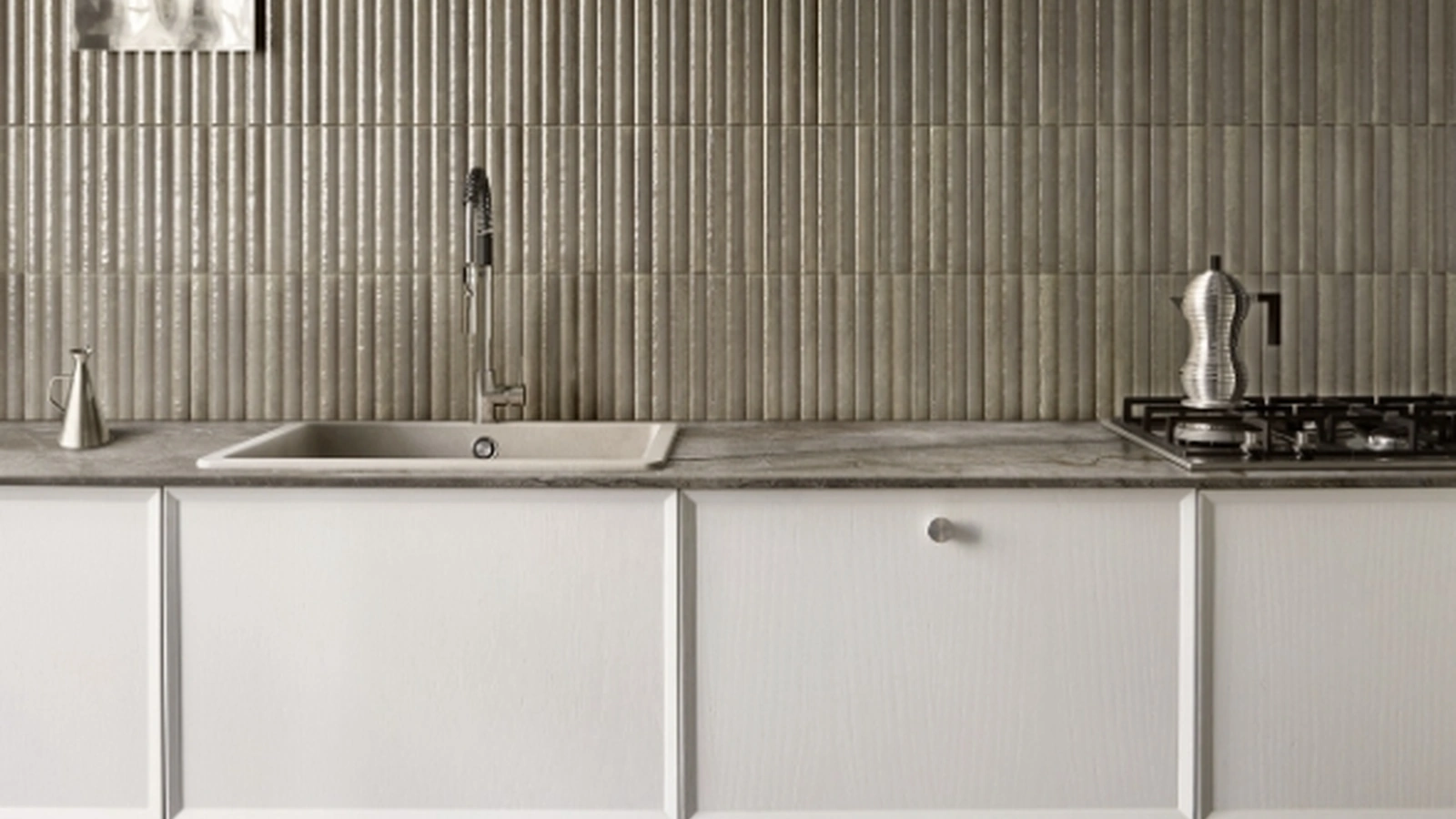 Top Cucina Stone Look Silver Root Grey di Marazzi