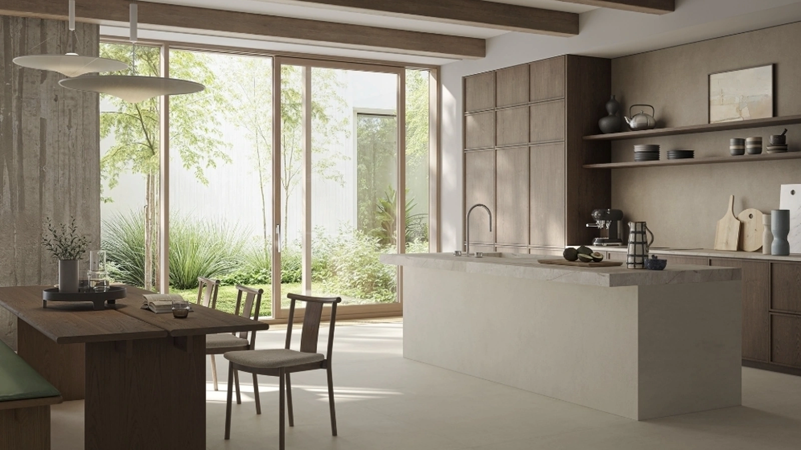 Top Cucina Stone Look Silver Root White di Marazzi