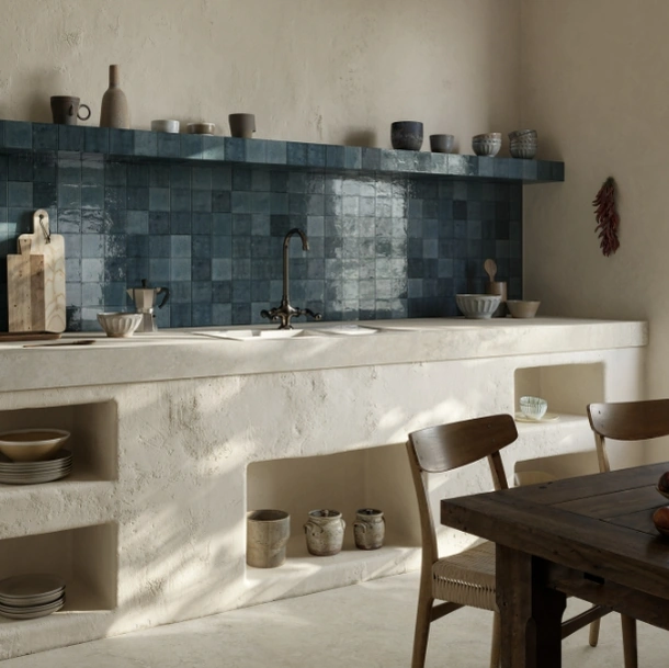 Top Cucina Stone Look Tivoli Bianco di Marazzi