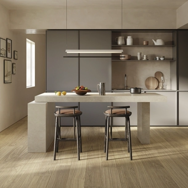 Top Cucina Stone Look Tivoli Grigio Satin di Marazzi