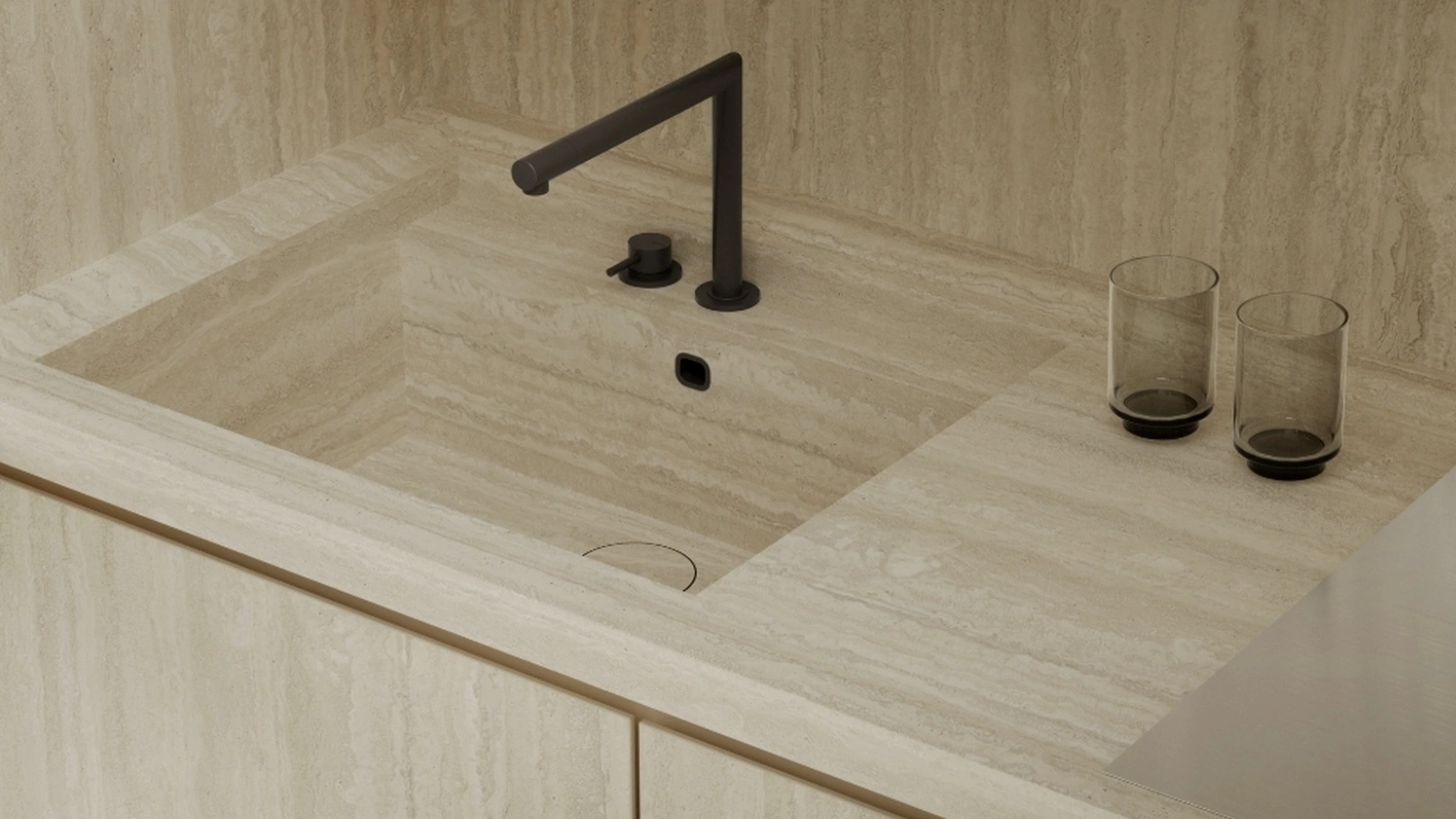 Top Cucina Stone Look Travertino di Marazzi