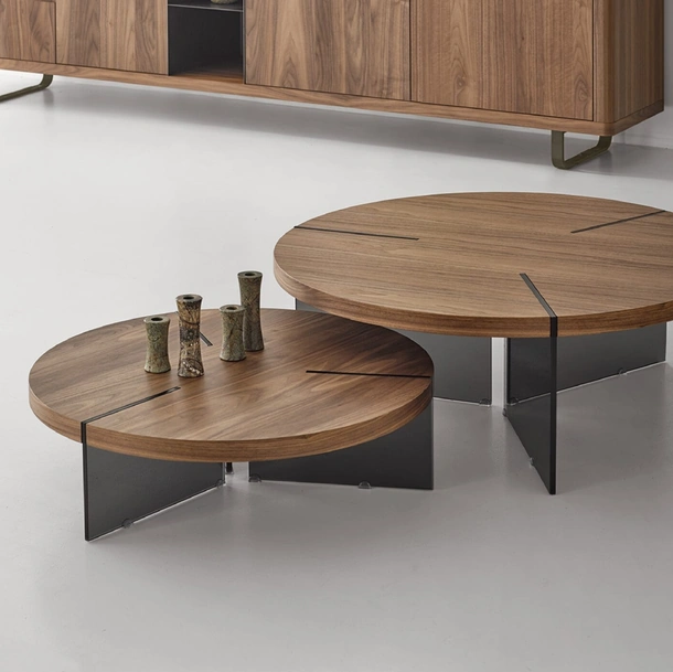 Tavolino rotondo in legno York di Modesign