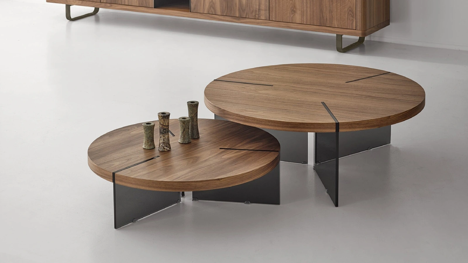 Tavolino rotondo in legno York di Modesign