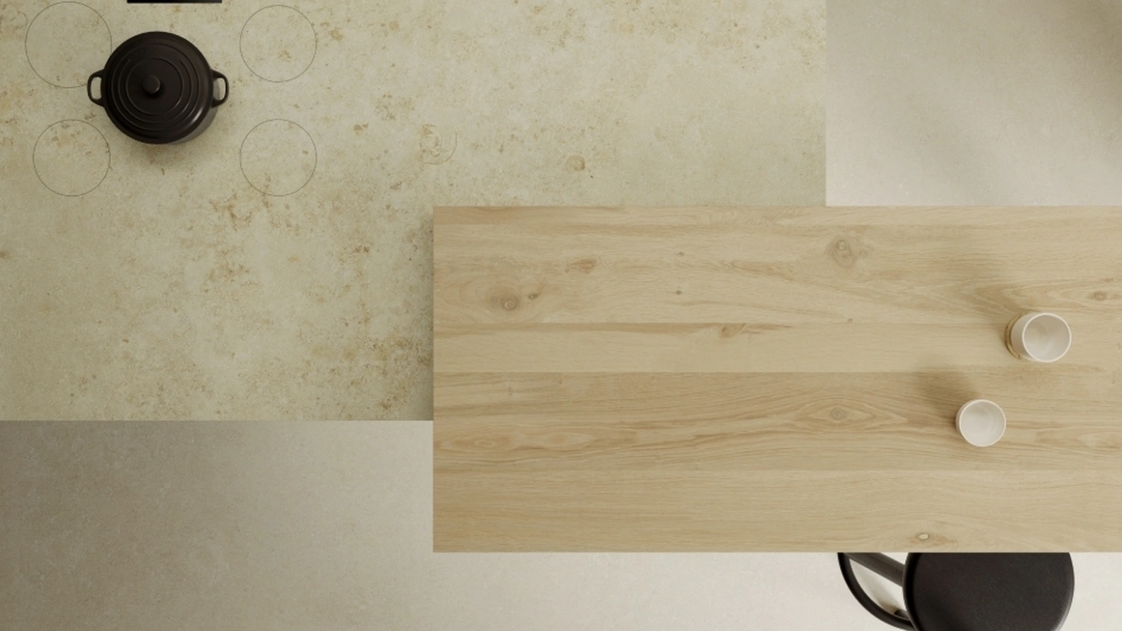 Top Cucina Wood Look Oak Satin di Marazzi