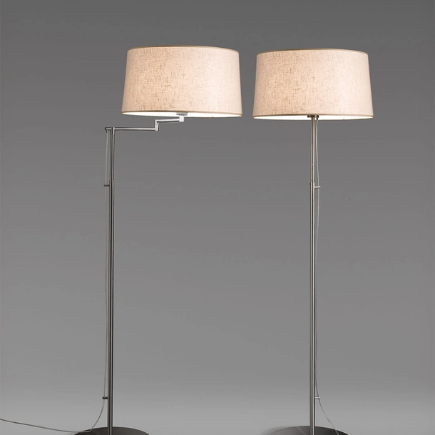 Lampada da terra Bridget in tessuto e metallo di Pentalight