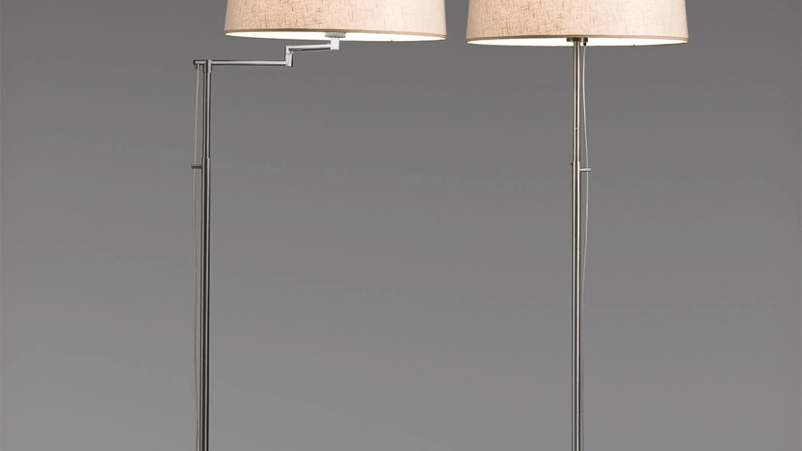 Lampada da terra Bridget in tessuto e metallo di Pentalight
