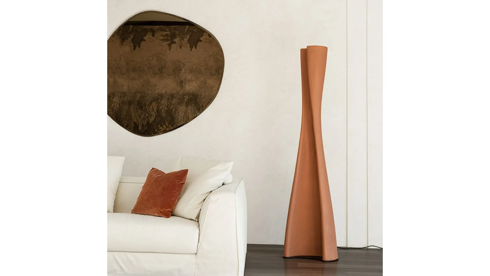 Lampada da terra in argilla Diploma di Cattelan Italia