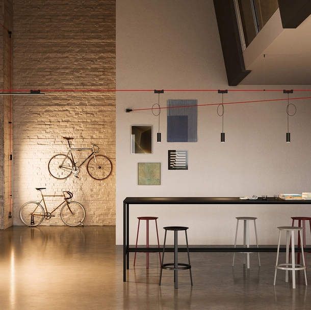Lampada sistema Funivia di Artemide