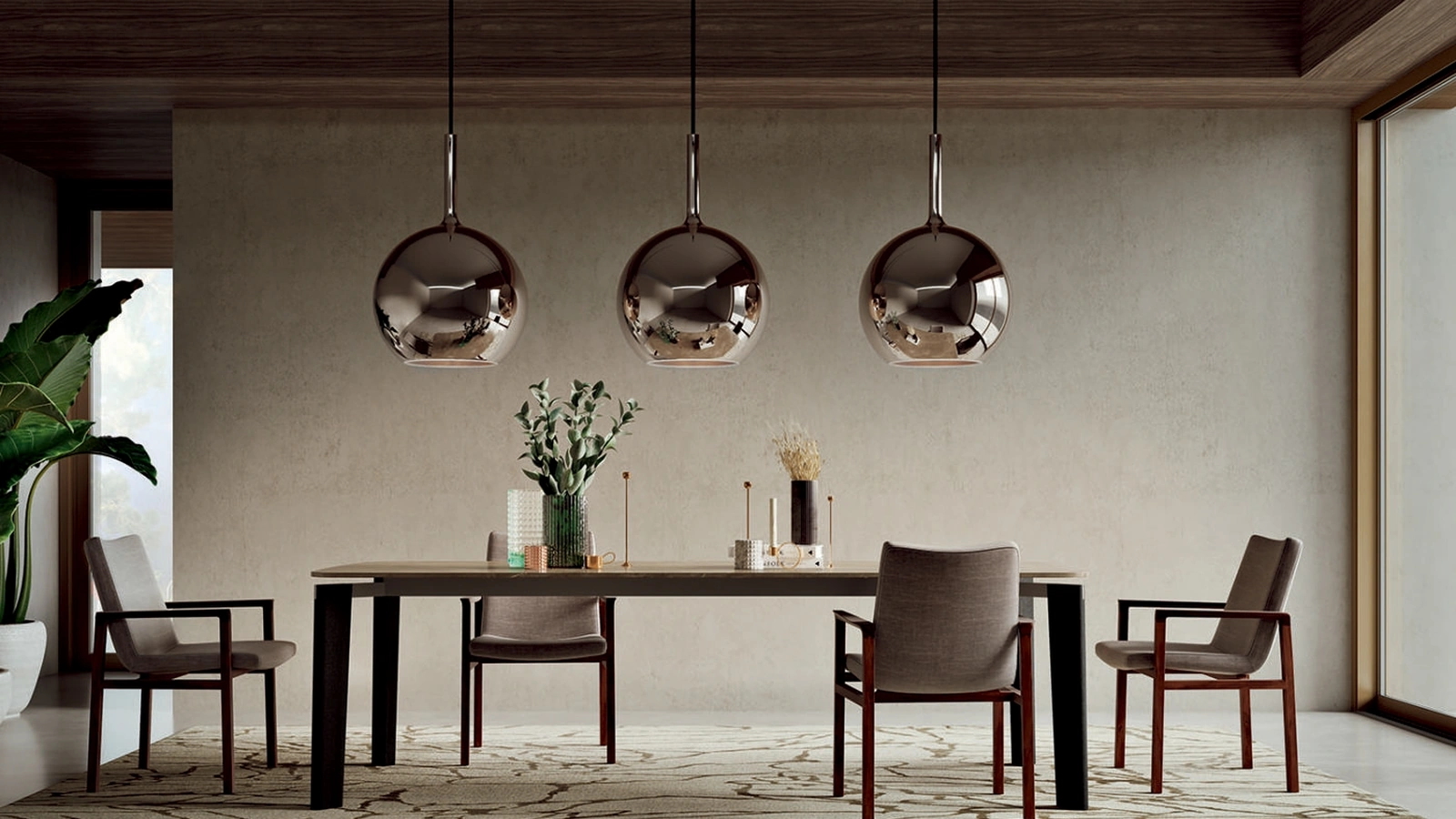 Lampada a sospensione in vetro Glo Maxi di Pentalight