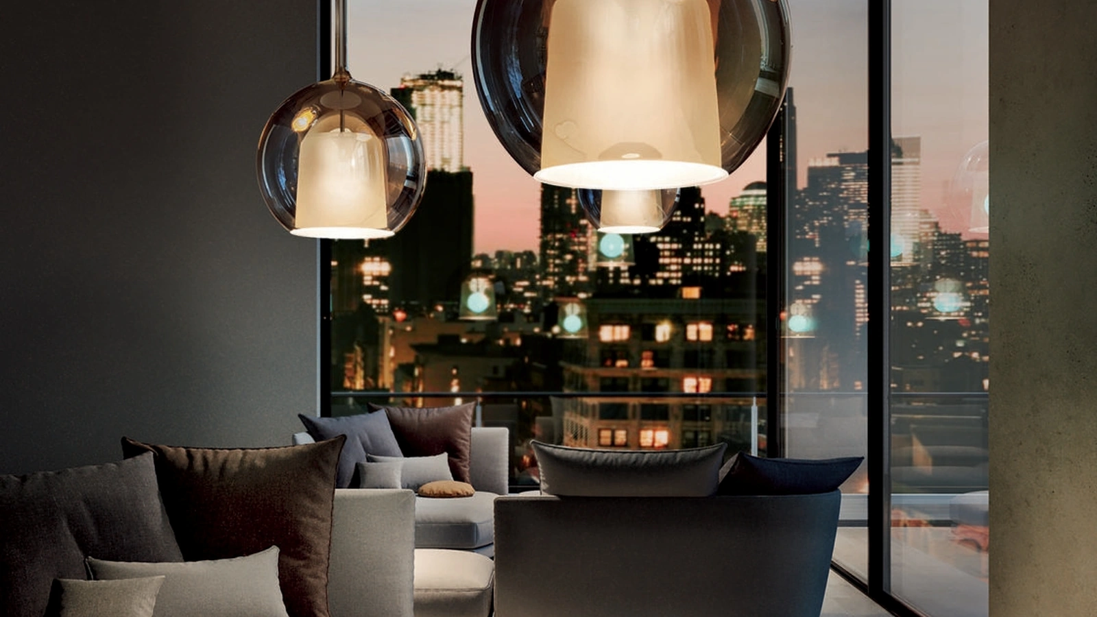Lampada a sospensione Glo Maxi di Pentalight