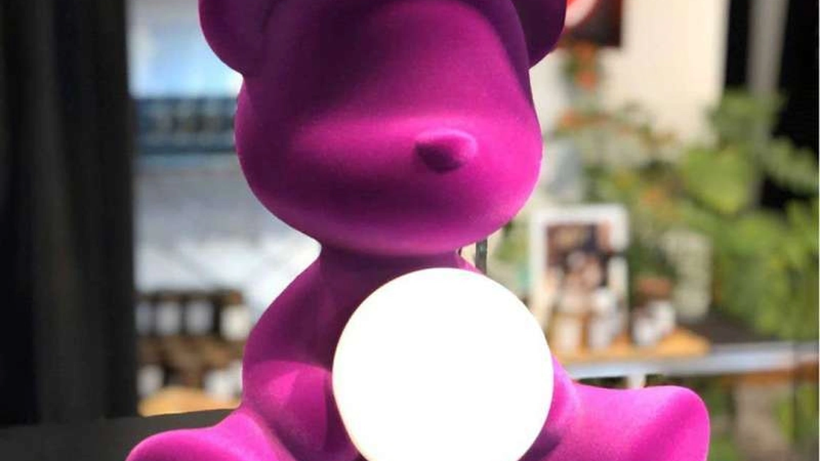 Lampada Teddy Girl Velvet di Qeeboo
