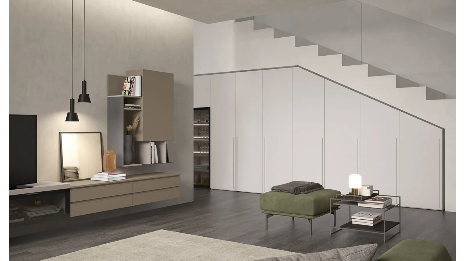 Armadio Mansardato L121 di Colombini Casa