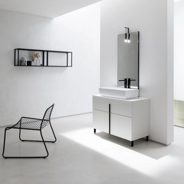 Mobile Bagno da appoggio in perla nobilitato B201 BD004 di Compab