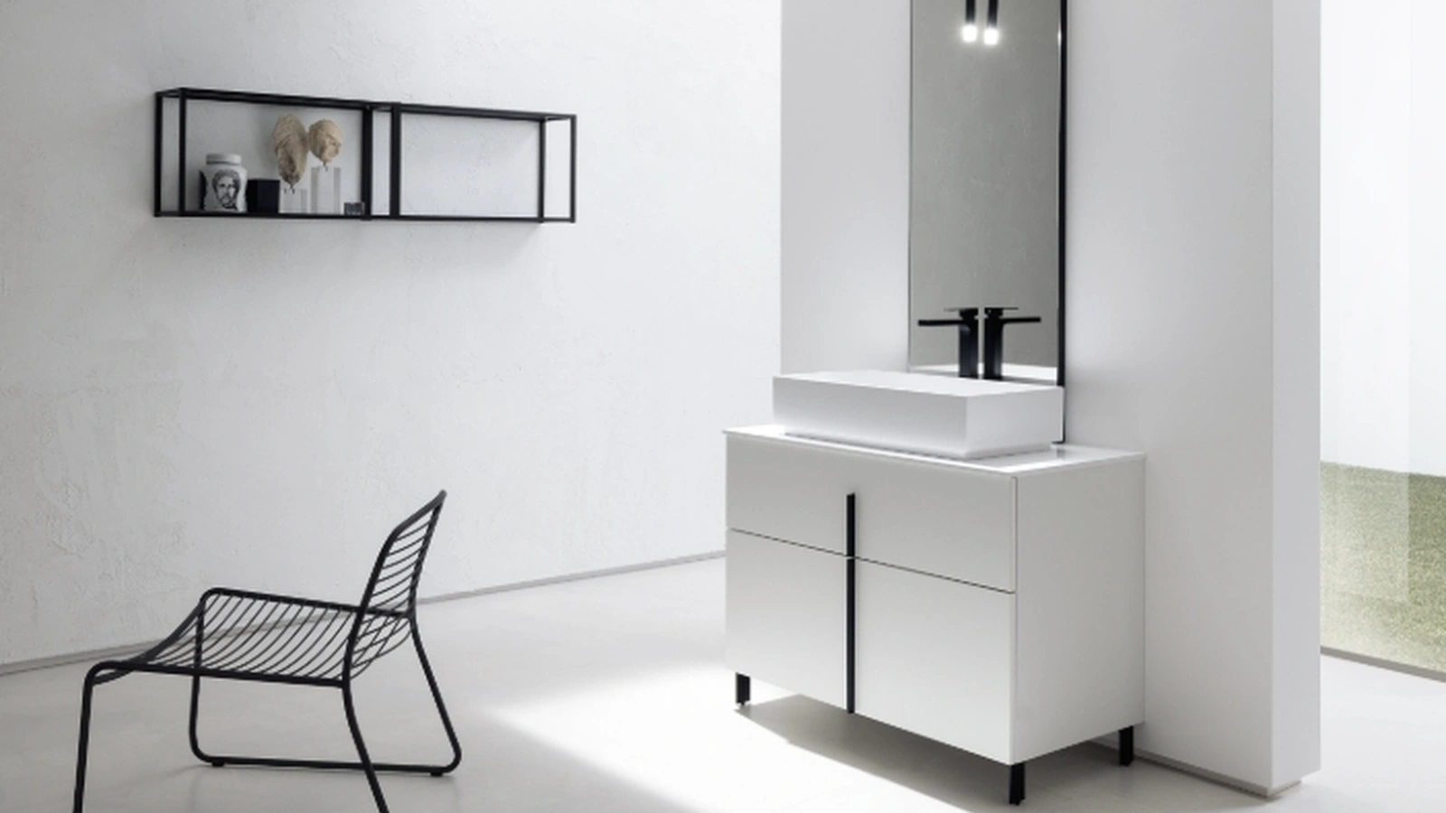 Mobile Bagno da appoggio in perla nobilitato B201 BD004 di Compab