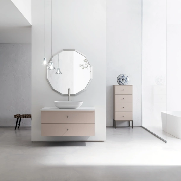 Mobile da Bagno sospeso in laccato opaco B201 BD018 di Compab