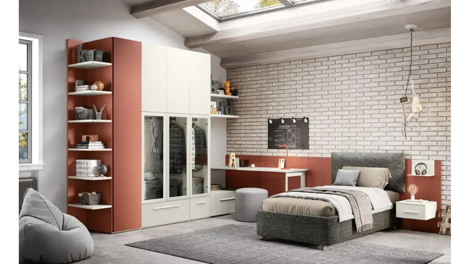 Cameretta su misura K108 di Moretti Compact Camerette