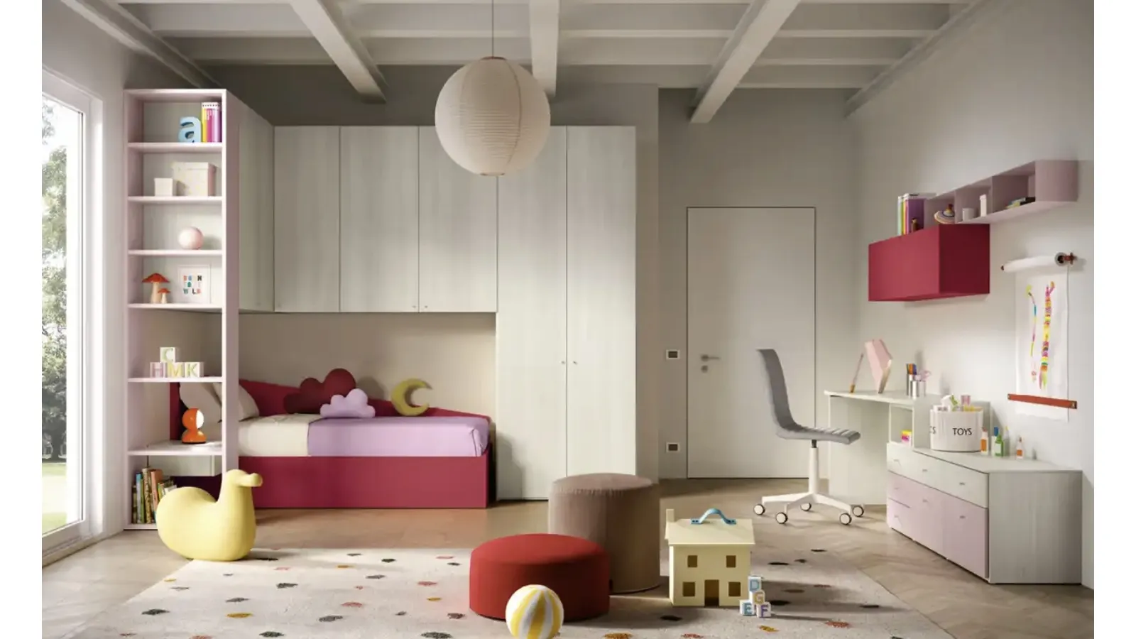 Cameretta a ponte K119 di Moretti Compact Camerette