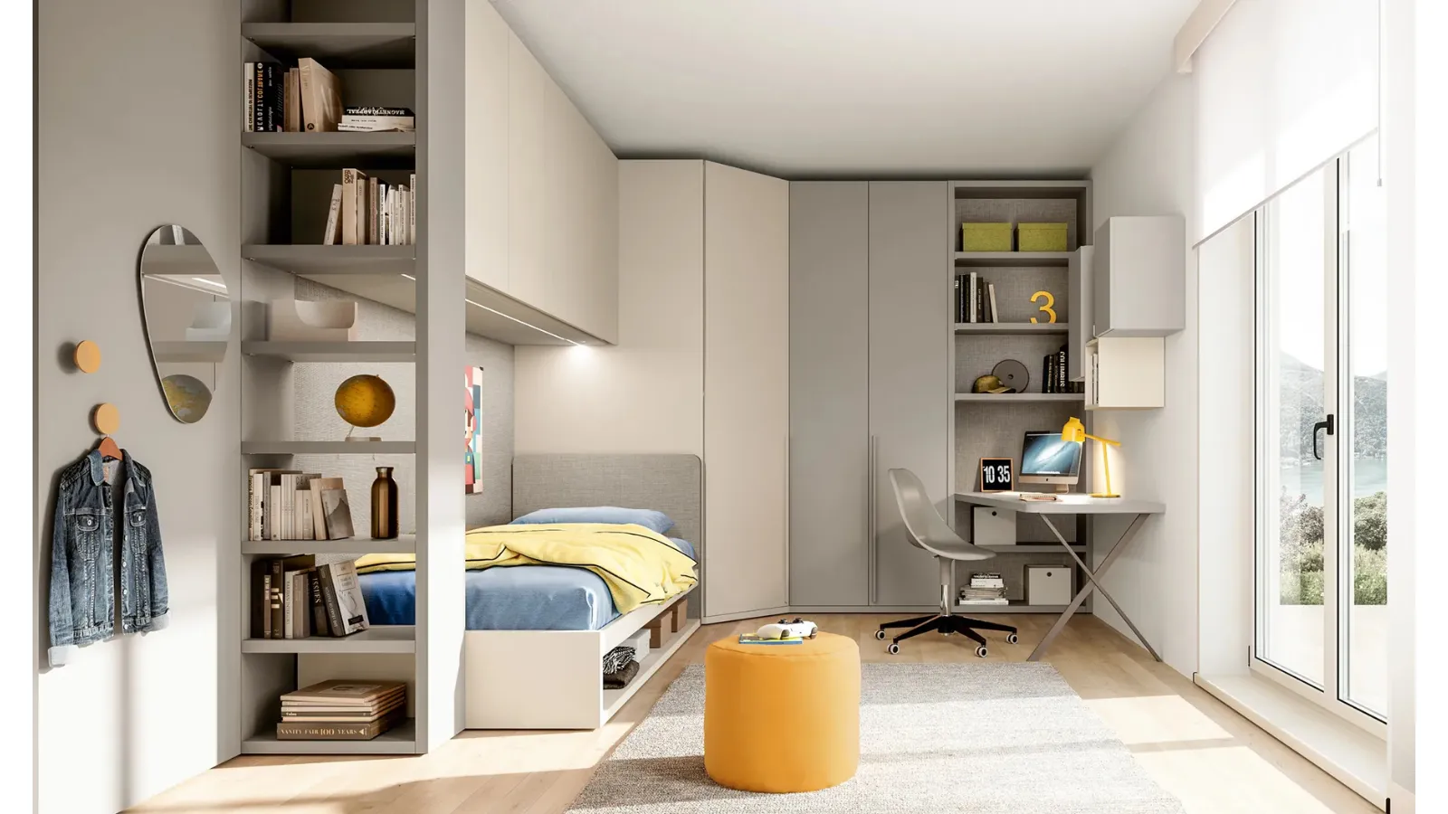 Cameretta a ponte Layout 02B di Doimo Cityline