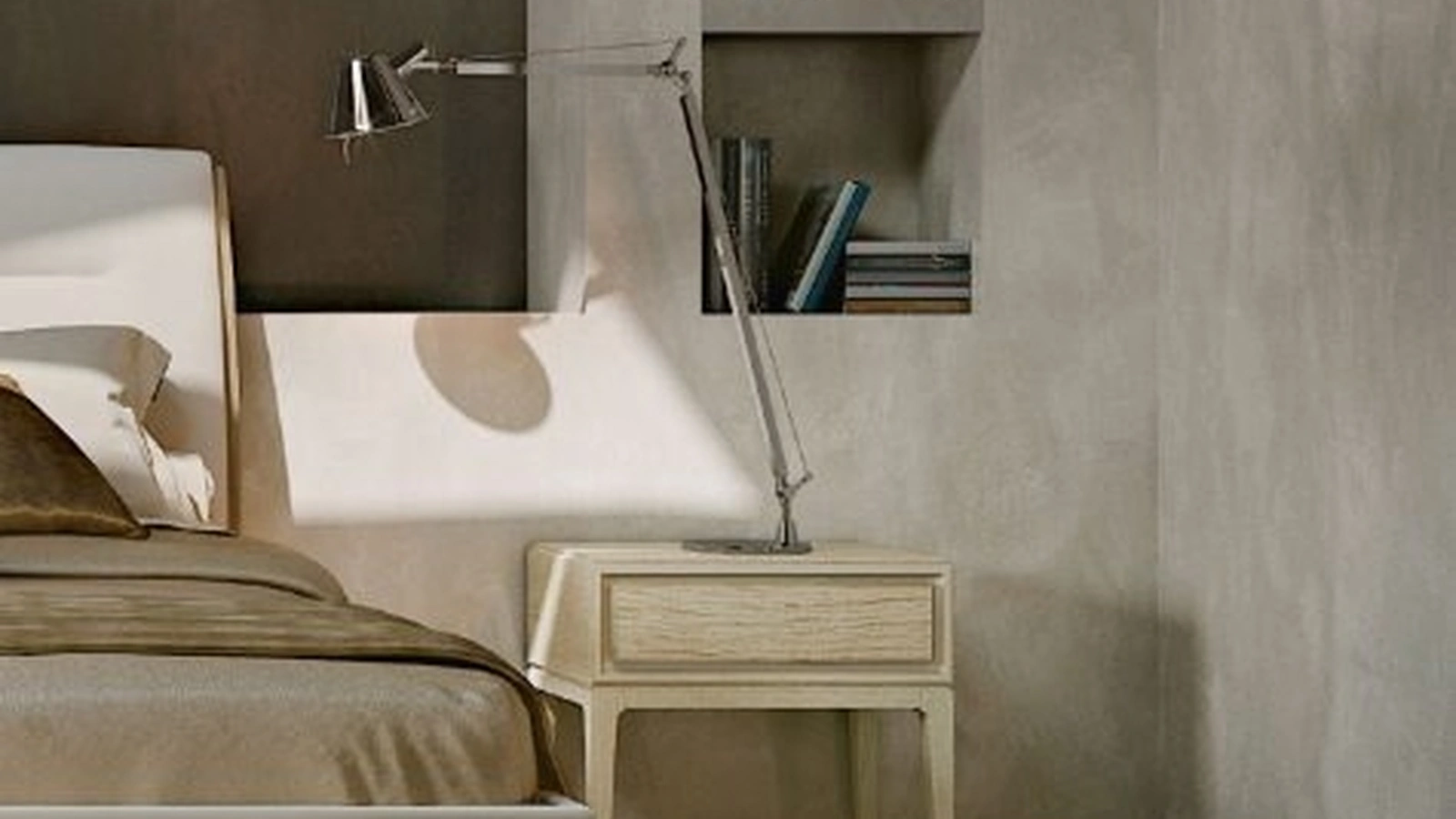 Comodino in rovere Segreti S192 di Arte Brotto