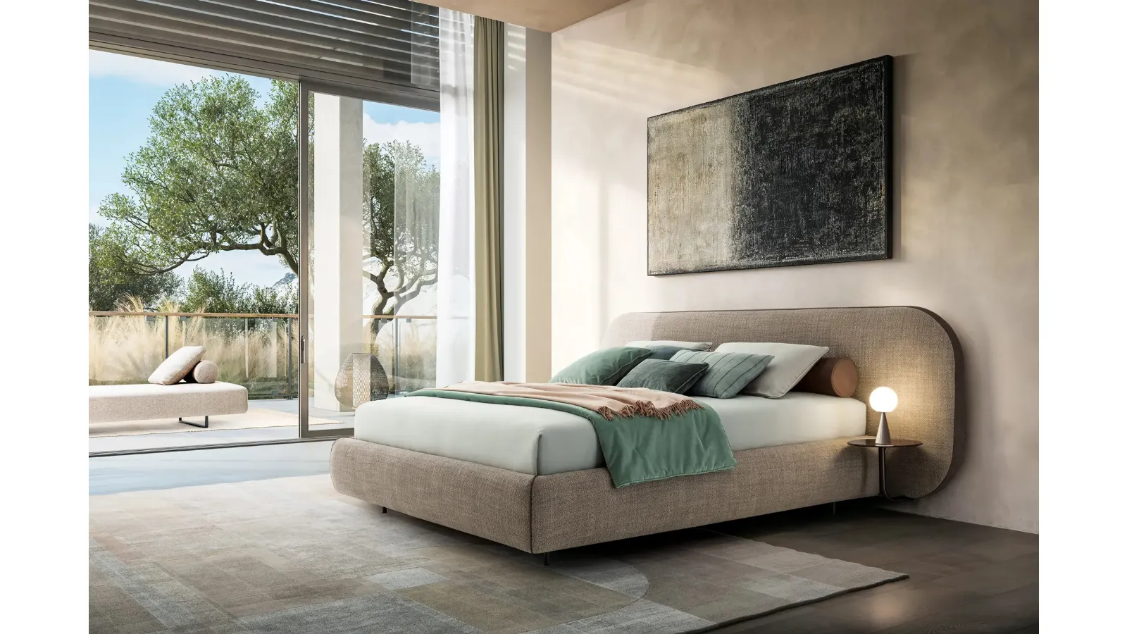 Letto matrimoniale B-Curve di Twils