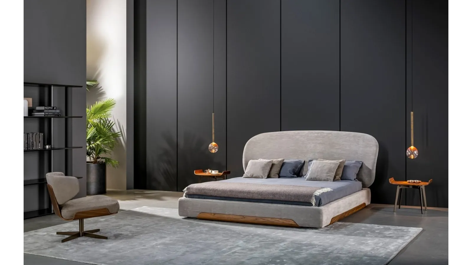 Letto con testiera Olos Bed di Bonaldo