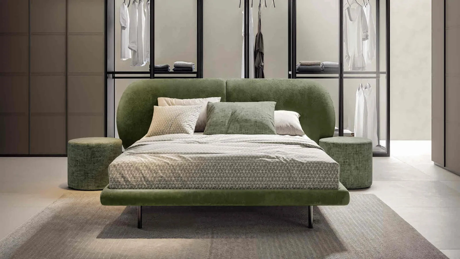 Letto imbottito Chloe di Veneran