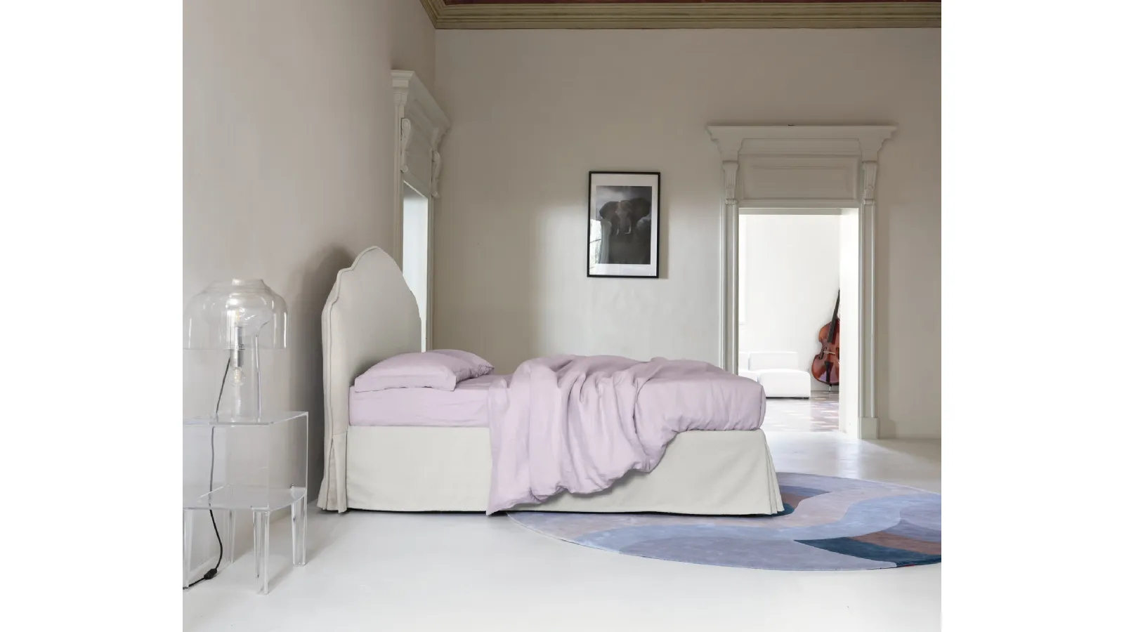 Letto con testiera Fiordaliso di Noctis