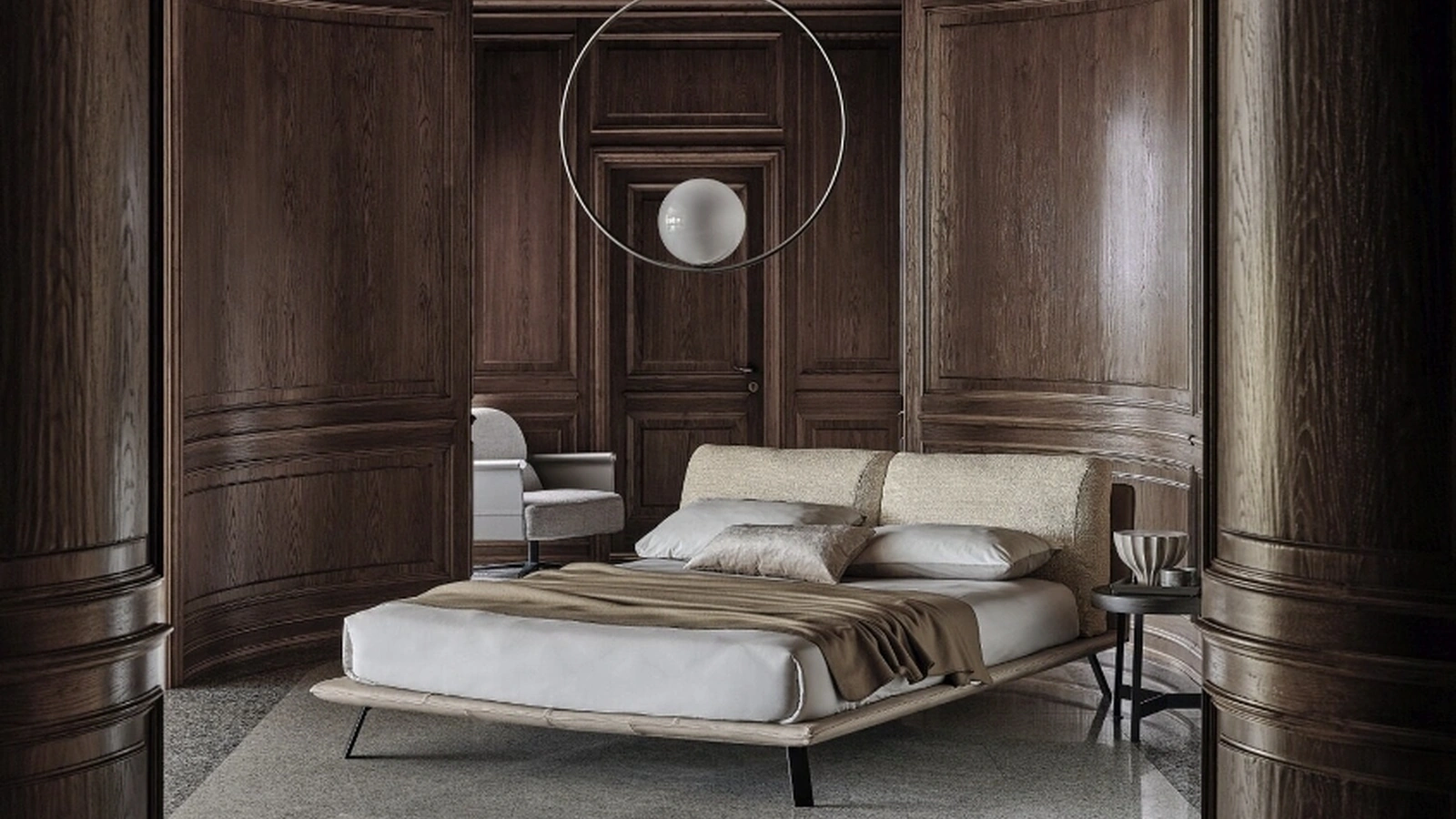 Letto in tessuto Kanaha di Ditre Italia