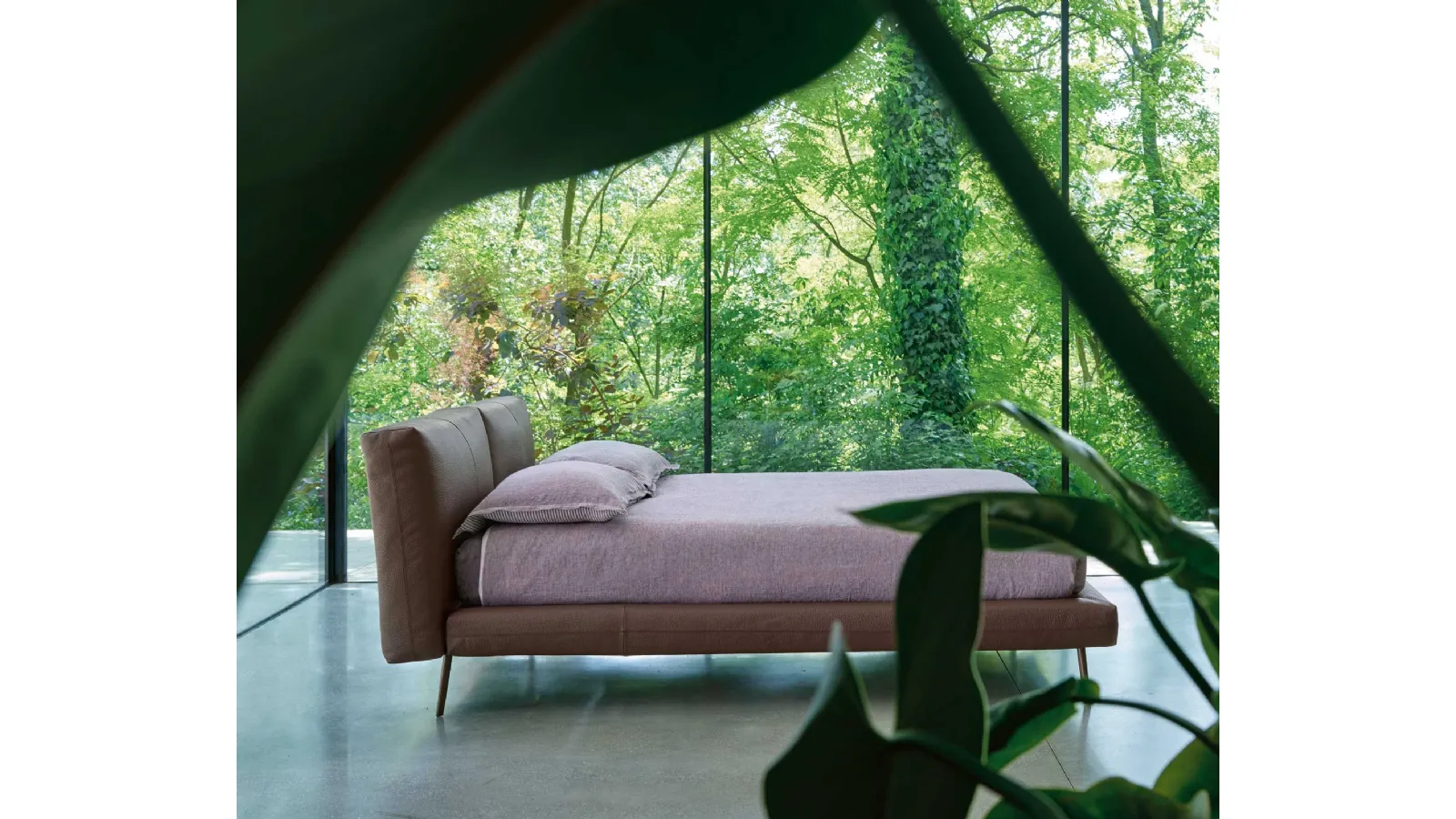 Letto imbottito Kuna di Noctis
