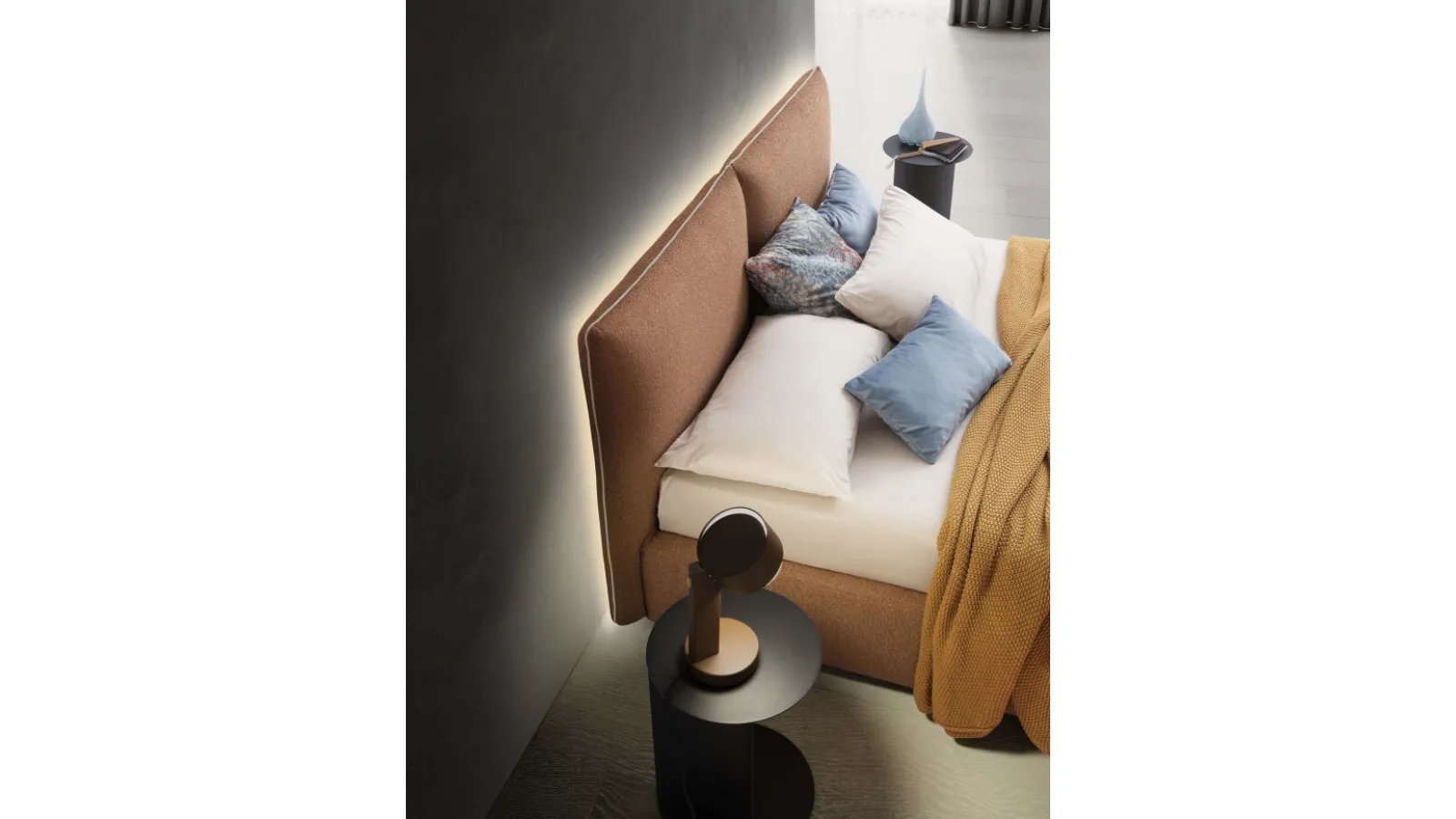 Letto con box contenitore Allen di Le Comfort