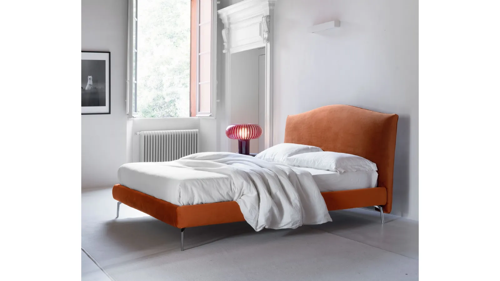 Letto con testiera arrotondata Lyle Modern di Noctis