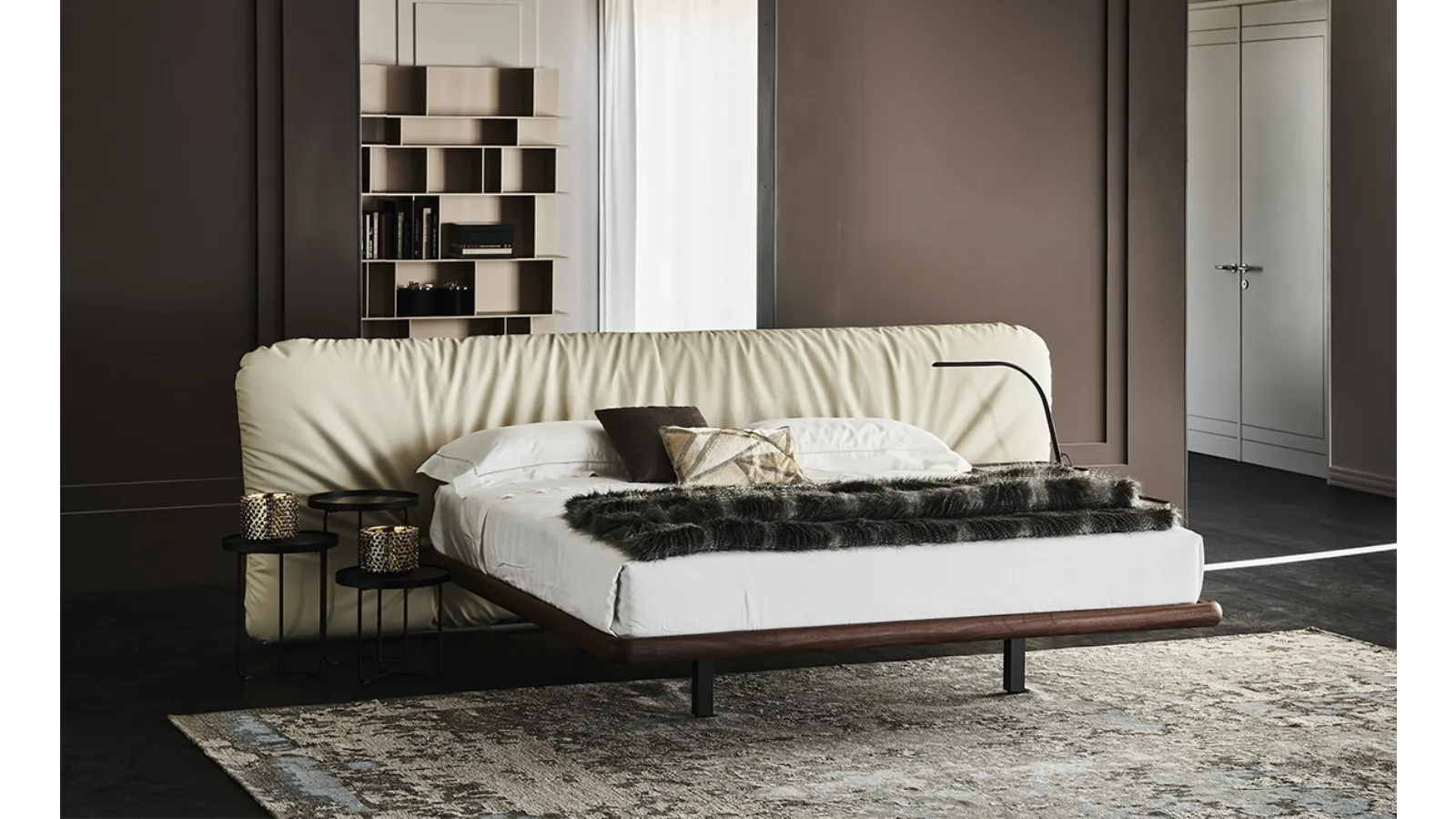 Letto in ecopelle Marlon di Cattelan Italia