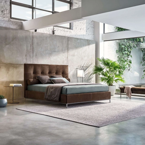 Letto in tessuto Max Capitonné Basso di Twils