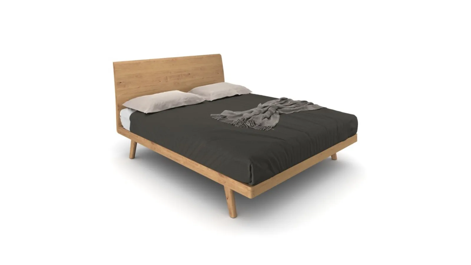 Letto Milano in legno di rovere di Le Fablier
